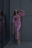 Женский костюм летний Супер стильный прогулочный костюм двойка топ и юбка с поясом большим разрезом на боку