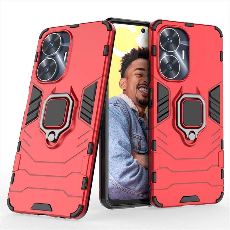 Противоударный чехол Realme C55 (подставка кольцо) (Реалми С55) (ID ...