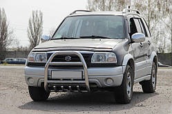Кенгурятник QT007 (нерж) для Suzuki Vitara 1998-2006 рр