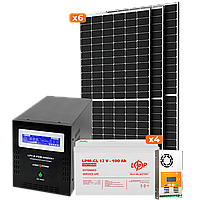 Сонячна електростанція (СЕС) Стандарт (без комплектуючих) 4kW АКБ 4.8kWh Gel 100 Ah