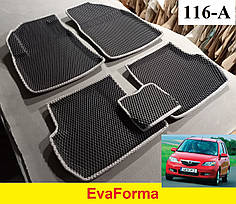 3D килимки EvaForma на Mazda 2 '02-07 DY, 3D килимки EVA