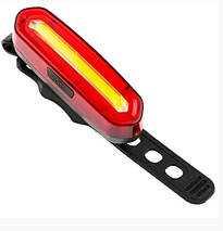 Велосипедний ліхтар AQY-096-COB red+white + microUSB + 6 режимів, фото 5