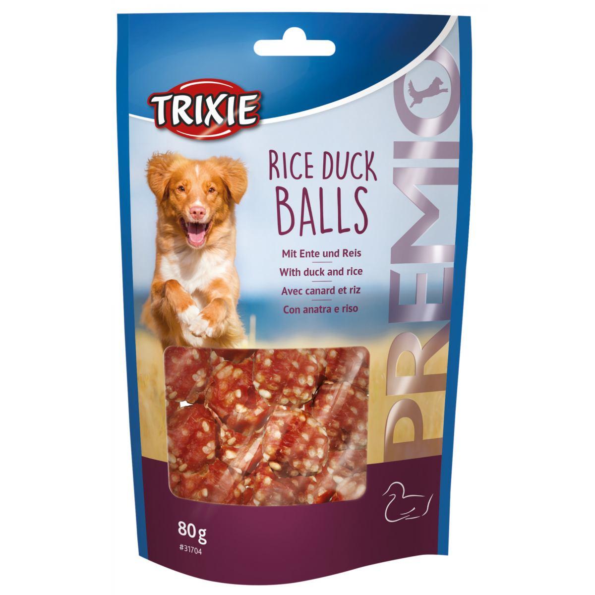 Ласощі для собак кульки з качкою і рисом Trixie Premio Rice Duck Balls 80 г, фото 1
