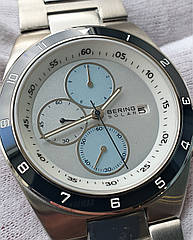 Чоловічий годинник часы Bering 34440-707 Solar Sapphire Ceramic Chronograph 41mm новий