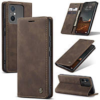 Чохол книжка з магнітом Xiaomi Redmi 12C CaseMe Dark Brown