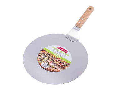 Підставка для піци Ø30,5 * 49см з нержавійкасталі з деревяною ручкою 8833 ТМ KAMILLE FG