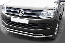 Передній захист ST017 (нерж) 60 на 42 мм для Volkswagen Amarok 2010-2022 рр