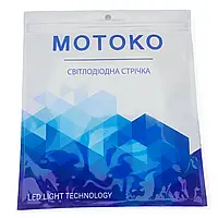 Светодиодная лента Motoko 12V, 2835, 120 led/m, 9.6W, IP20, 6000K - белый холодный, Premium.