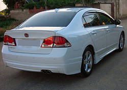 Накладка на задній бампер (під фарбування) для Honda Civic Sedan VIII 2006-2011 рр