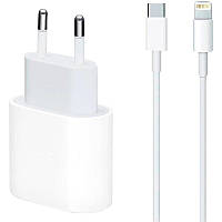 Комплект швидкої зарядки для iPhone WUW T12 (Адаптер живлення 20W і кабель USB-C Lightning)