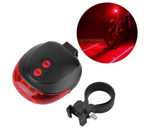 Велосипедний ліхтар STOP DW-681-5LED+2Laser