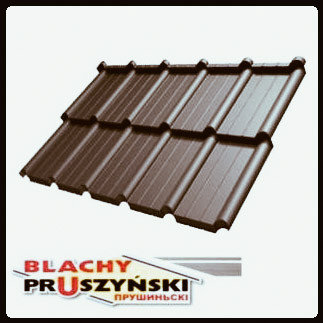 Модульна черепиця FIORD — (Лист 0.827 м2) PEMA RAL 8017