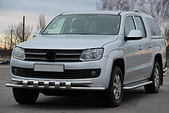 Передній захист ST015 (нерж) для Volkswagen Amarok 2010-2022 рр