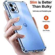 Чохол WXD силіконовий протиударний для Motorola G23 / прозорий, фото 3