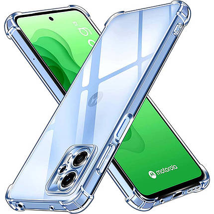 Чохол WXD силіконовий протиударний для Motorola G23 / прозорий, фото 1
