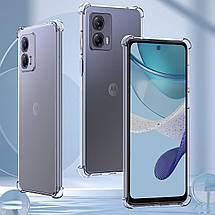 Чохол WXD силіконовий протиударний для Motorola G73 (5G) / прозорий, фото 4