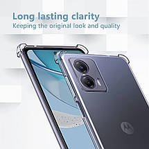 Чохол WXD силіконовий протиударний для Motorola G73 (5G) / прозорий, фото 6