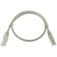 Патч-корд литий UTP RJ45 кат. 5Е 0.5 м (сірий)
