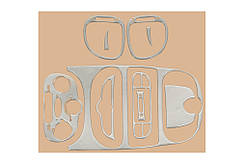 Накладки на панель (Meric, 2001-2025) Алюміній для Peugeot 206 рр