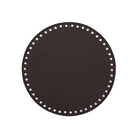 Дно сумки кругле (20 см), колір Шоколадний