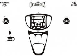 Накладки на панель для Hyundai I-10 2008-2013 рр