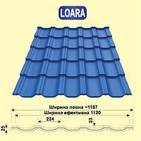 Металочерепиця LOARA Purmat Blachy Pruszynski RR 028