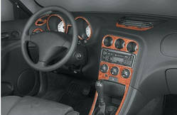 Накладки на панель (Meric) Темне дерево для Alfa Romeo 156 1997-2007 рр