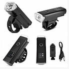 Велосипедний передній ліхтар HJ-047-XPG + датчик світла + microUSB + 5 режимів, фото 3