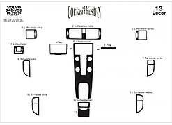 Накладки на панель Карбон для Volvo S40 2004-2012 рр
