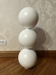 Меблеві ніжки і опори дерев'яні для столу великого діаметру кулі  H.645 D.215 /  Високі Кулі - 3.2