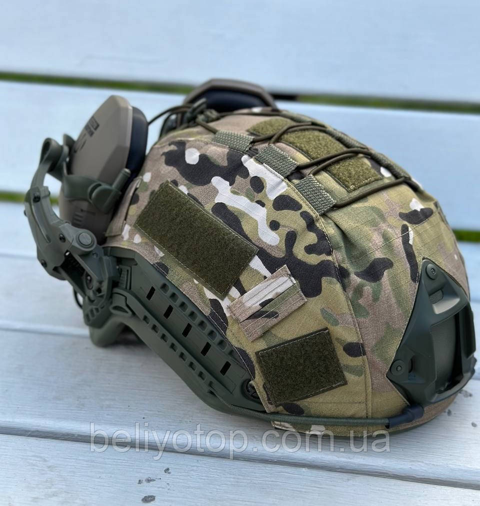 Шлем тактический военный с гарнитурой Fast каска с наушниками Walkers ...