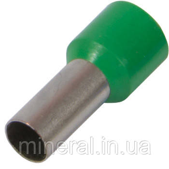 Накінечник ізольований (втулковий) E 4009.green 4,0 кв.мм, зелений