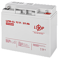 Акумулятор гелевий LPM-GL 12 V — 20 Ah