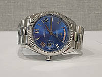 Чоловічий годинник часы Cadisen DayDate Automatic 21 jewels 100m Sapphire Steel/Blue