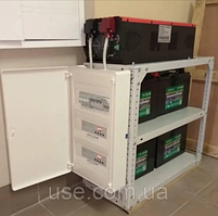 Стелаж для акумуляторів ДБЖ, навантаженням до 240кг, 700/400/750 мм, 3-рядний, три ряди