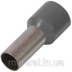 Накінечник ізольований (втулковий) E 10-12.grey 10,0 кв.мм, сірий