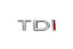Напис TDI (під оригінал) TD - хром, I - червона для Volkswagen Jetta 2006-2011 рр