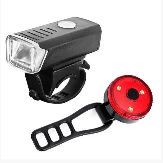 Велосипедний ліхтар BSK-1133-XPG + Stop-3SMD червоний + microUSB (3 режими)
