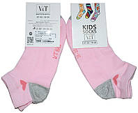 Носки для девочек, летние розовые сетка размер 18-20, V&T