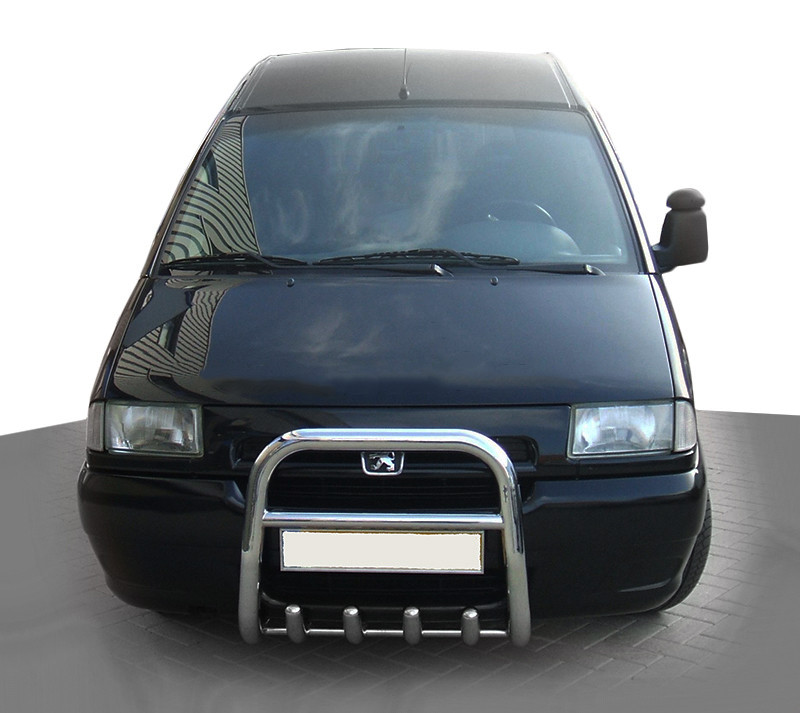 Кенгурятник QT006 (нерж) для Peugeot Expert 1995-2007 рр