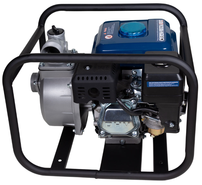 Мотопомпа для грязной воды бензиновая (30куб/час) WETRON Hmax 28м Qmax Медаппаратура - фото 3 - id-p1887296847