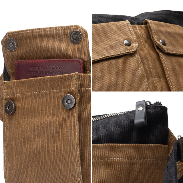 Фото чоловічої сумки кросс боді коричневого кольору Фото чоловічої сумки кросс боді коричневого кольору