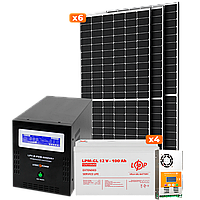 Солнечная электростанция (СЭС) 4kW АКБ 4.8kWh (гель) 100 Ah Стандарт