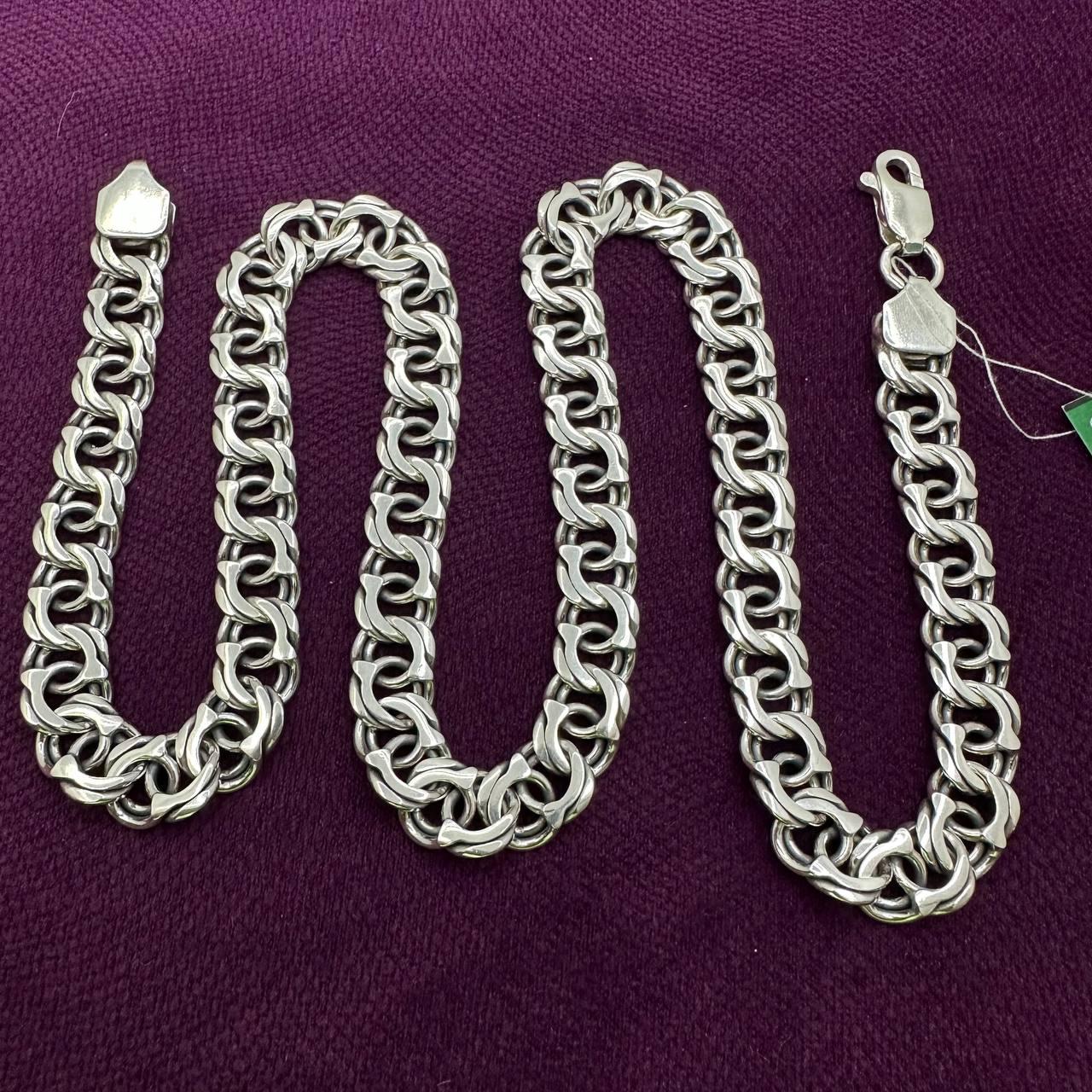 Серебряная цепочка для мужчины от интернет магазина Family Jewelry