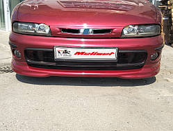 Накладка на передній бампер (Meliset, під покраску) для Fiat Bravo 2008- рр