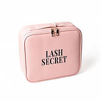 Сумка Кейс для косметики розовый lash secret