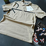 Чоловіча футболка поло Calvin Klein D11330 бежева, фото 3
