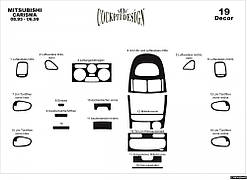 Накладки на панель (1995-1999) дерево для Mitsubishi Carisma