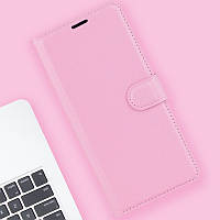 Шкіряний чохол-книжка Lichee для Motorola G23 рожевий