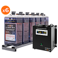 Комплект резервного питания для предприятий LP (LogicPower) ИБП + OPzS батарея (UPS W1000 + АКБ OPzS 3860W) +